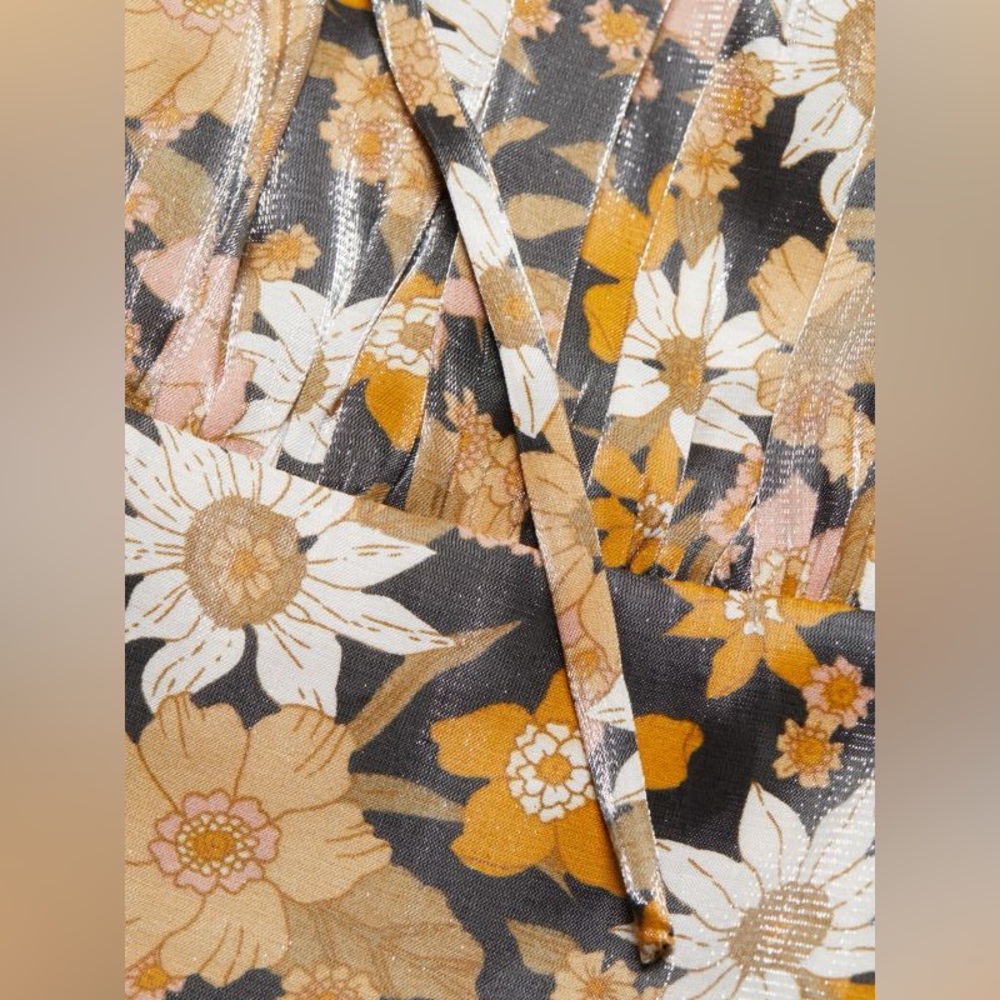 NWT Rumer Paloma Floral Ruched Mini Dress - Picture 6 of 10